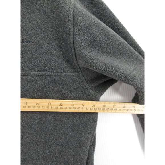 VINTAGE Champion Sweater Large Jacket Fleece Pullover 1/4 Zip Logo Y2K - Picture 9 of 13